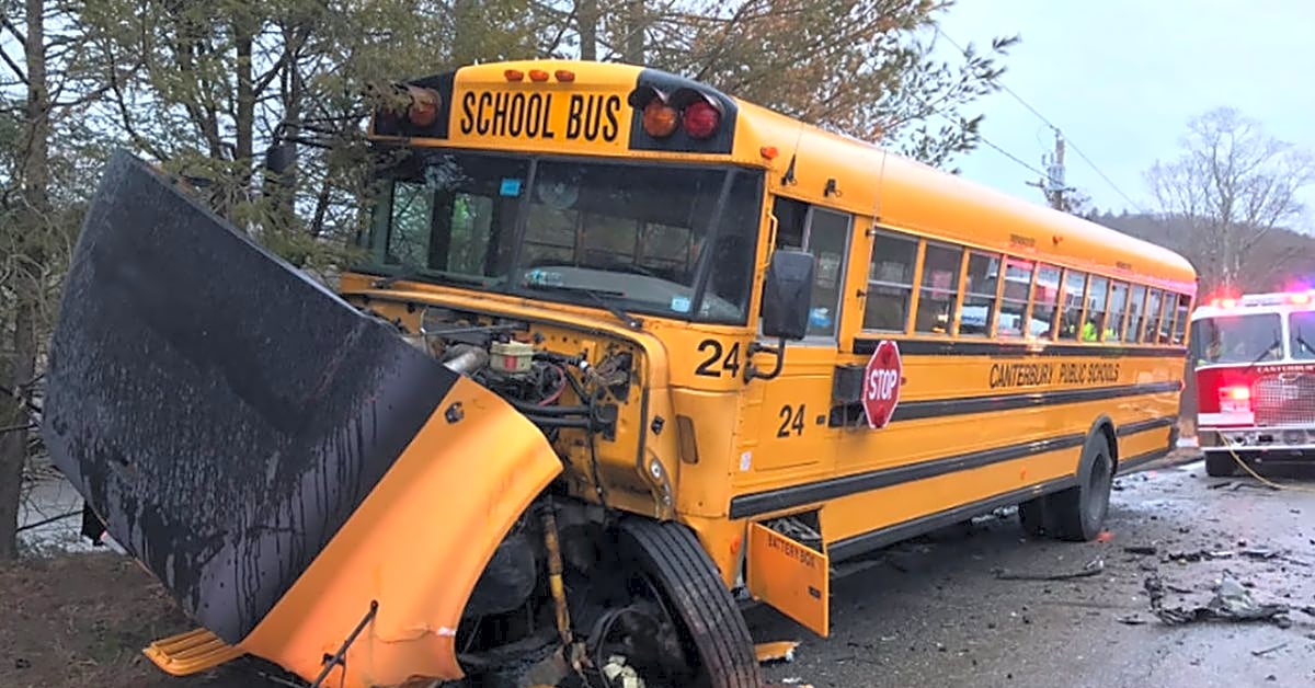 What happens if you get in an accident with a school bus?