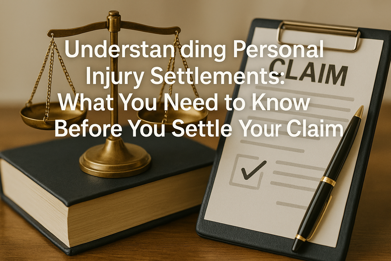 Understanding Personal Injury Settlements: What You Need to Know Before You Settle Your Claim