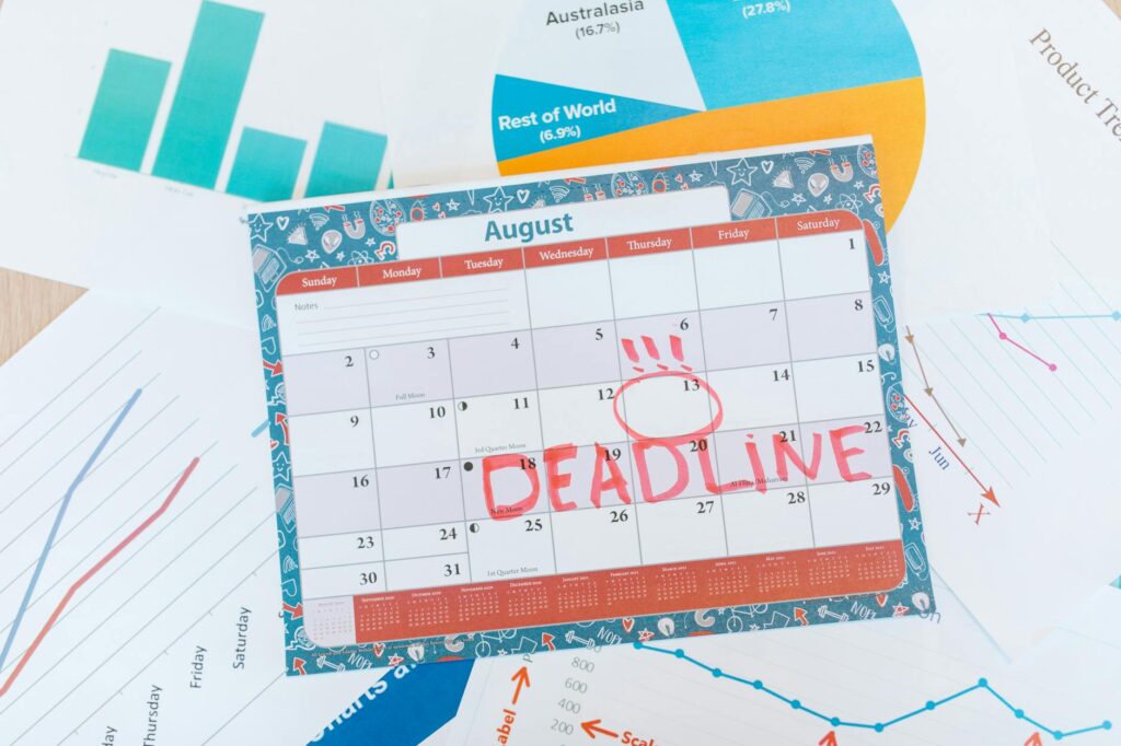 A chart showing the timeline of an injury claim and key deadlines. — injury claim mistakes