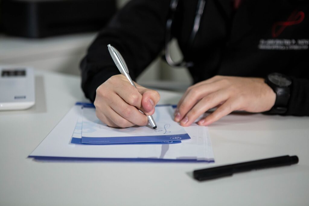A visual representation of the claims process related to medical documentation injury claims.