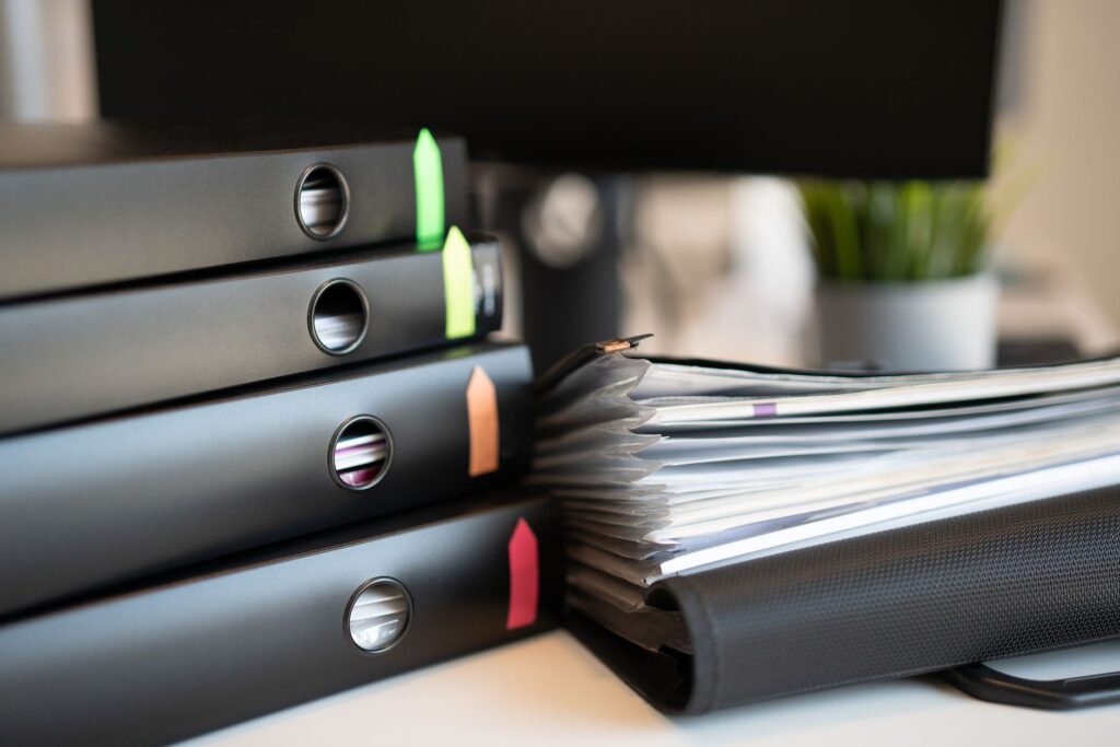 Visual representation of key documents needed for an injury claim after filing an injury claim