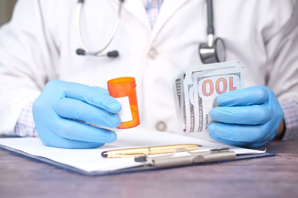 An image depicting medical documentation and expenses related to an injury — factors affecting injury claim