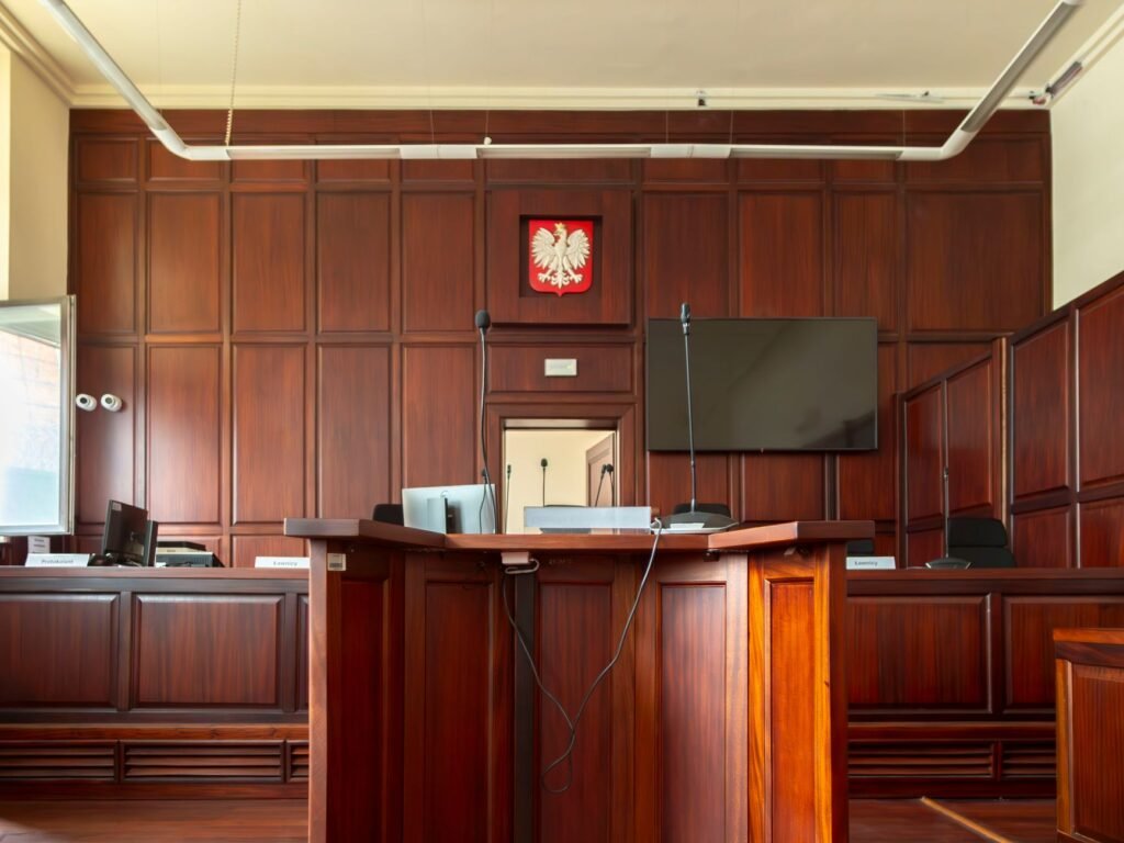 A photo of a courtroom to symbolize legal proceedings for injury claims. — types of injury claims