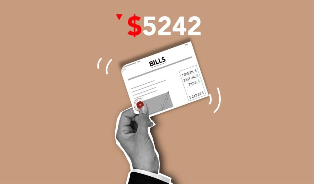An image of a medical bill with highlighted sections for cost calculations. — estimate medical expenses injury claim
