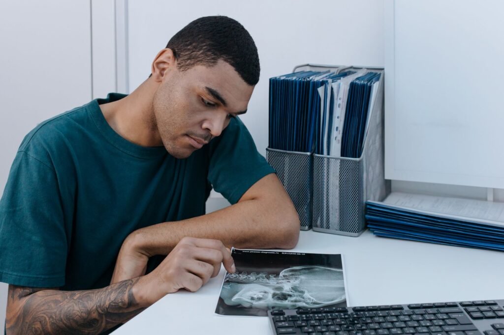 An image of a person organizing their medical records for clarity and accessibility — medical records injury claim