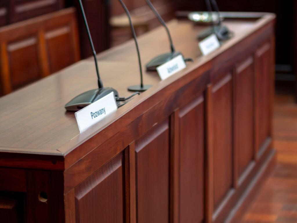 Photo of a courtroom where personal injury cases are heard — personal injury settlements