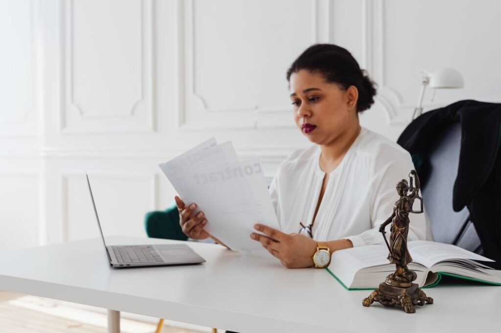 image of a person researching injury attorneys online — choosing injury attorney